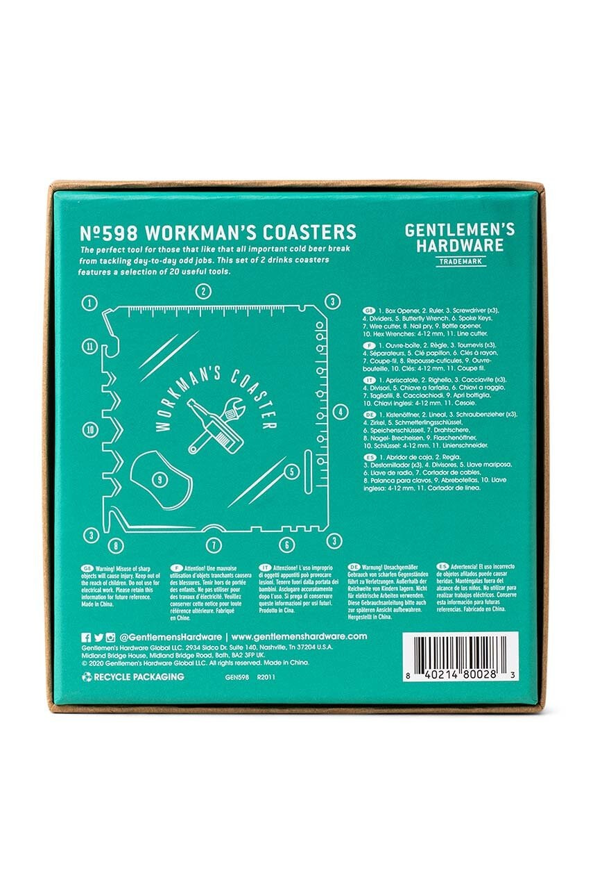 Gentlemen's Hardware Gentelmen's Hardware Мултифункционален инструмент Workmans Coaster (2 броя) - Pepit.bg
