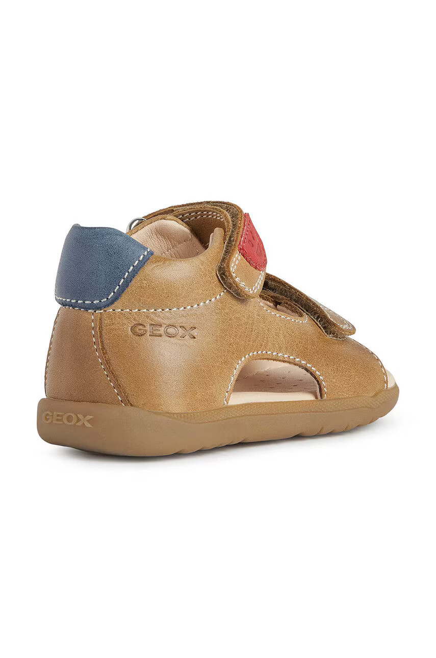 Geox Детски сандали от кожа в бяло - Pepit.bg