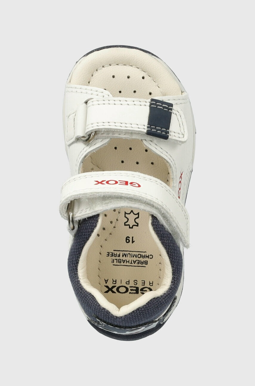 Geox Детски сандали от кожа в бяло - Pepit.bg