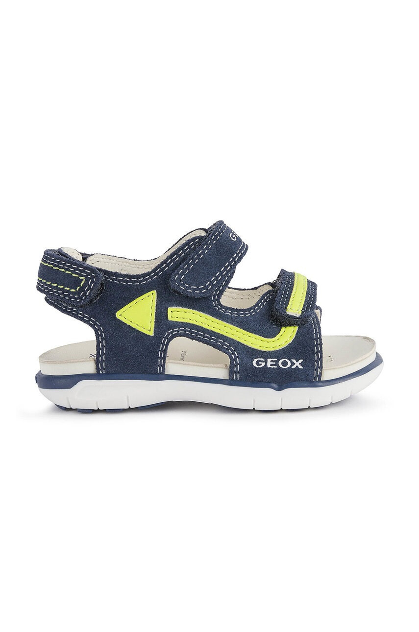 Geox Детски сандали от велур в тъмносиньо - Pepit.bg
