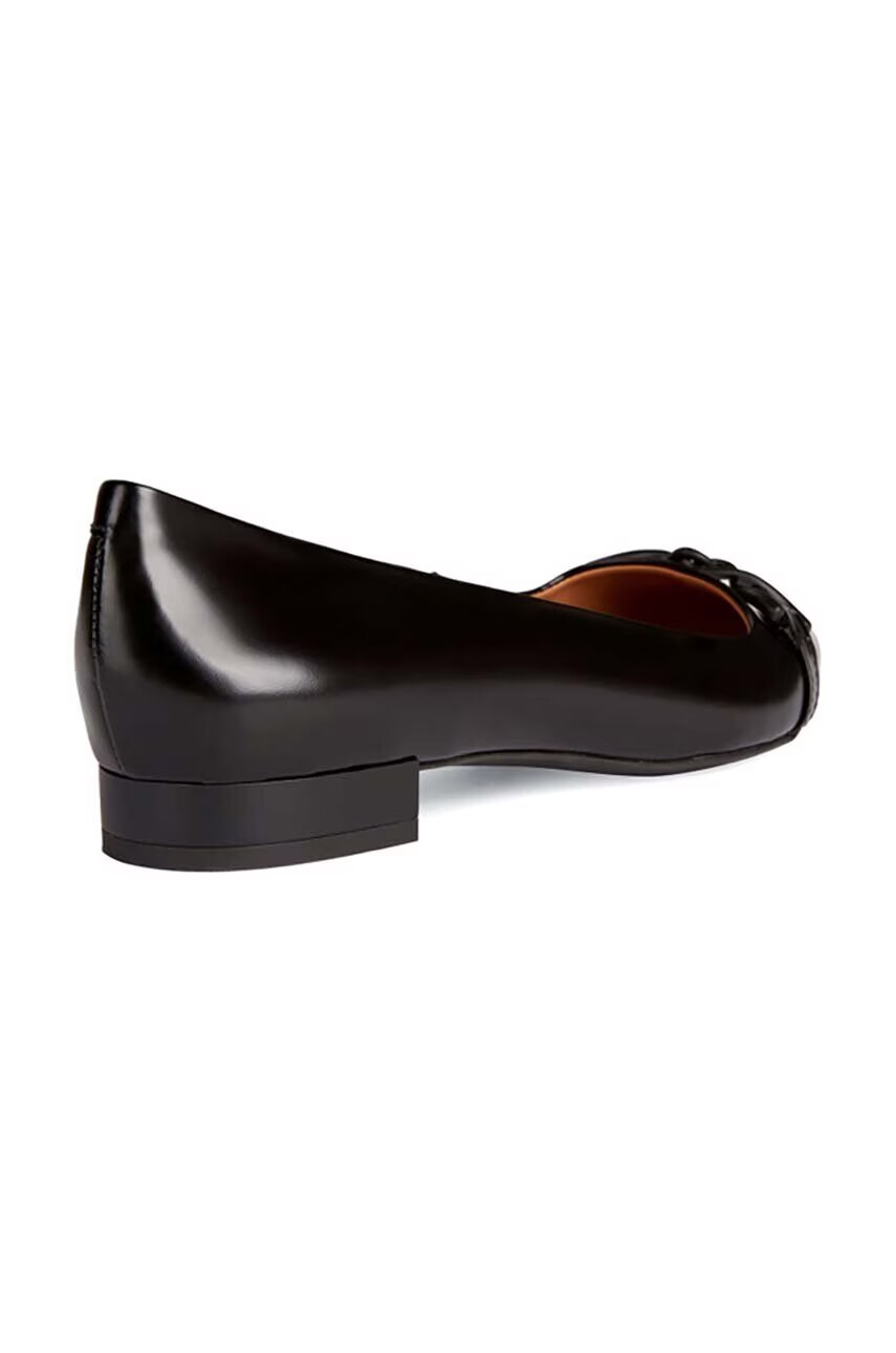 Geox Кожени балеринки CHARYSSA в черно с отворена пета D359BC 00038 C9999 - Pepit.bg