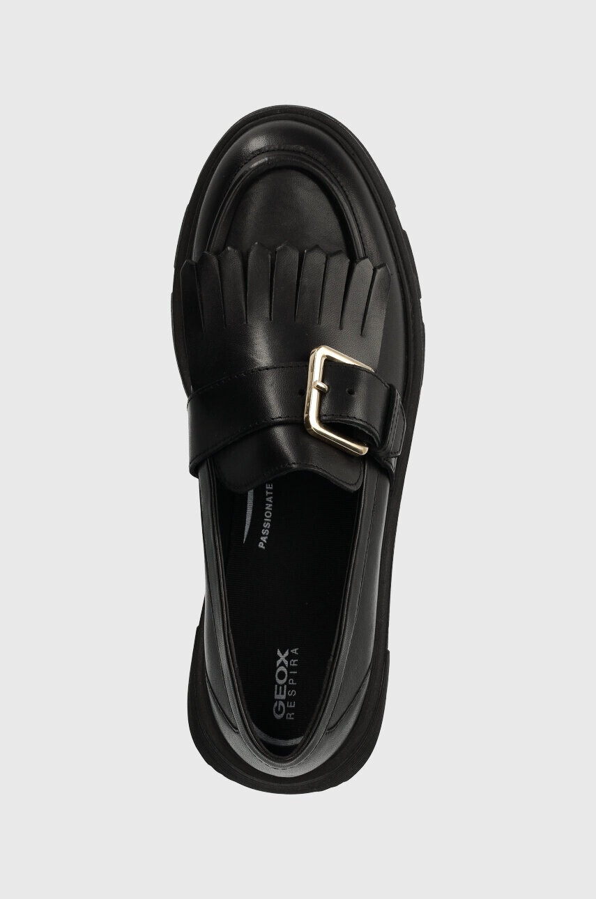 Geox Кожени мокасини D VILDE C в черно с платформа D36UAC 00085 C9999 - Pepit.bg