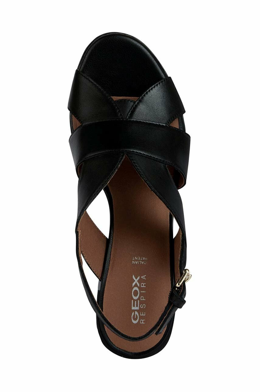 Geox Кожени сандали D NEW MARYKARMEN A в черно D35RLA 00043 C9999 - Pepit.bg