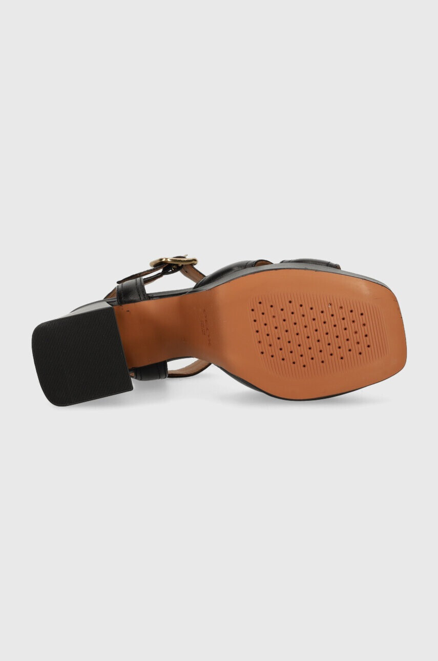 Geox Кожени сандали D SOLEDEA в черно D35RHB 00043 C9999 - Pepit.bg