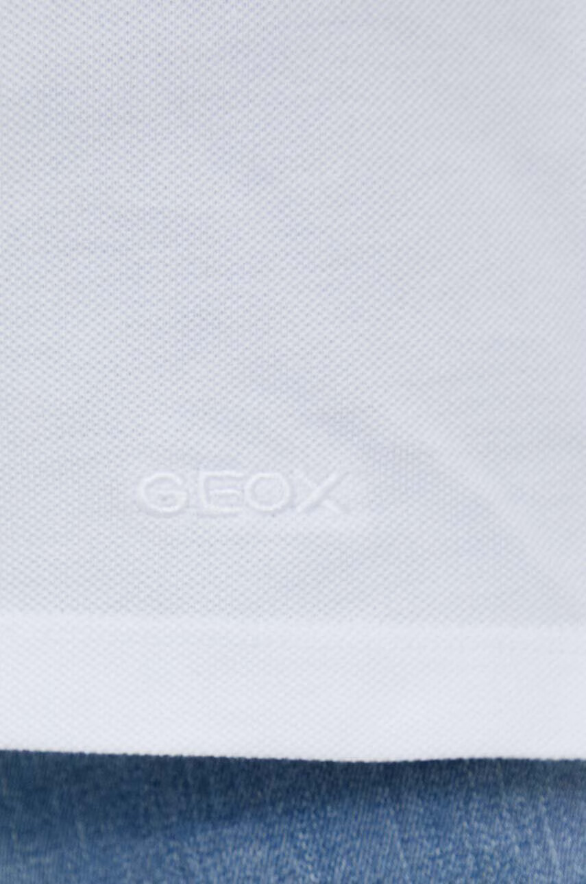 Geox Тениска с яка в бяло - Pepit.bg
