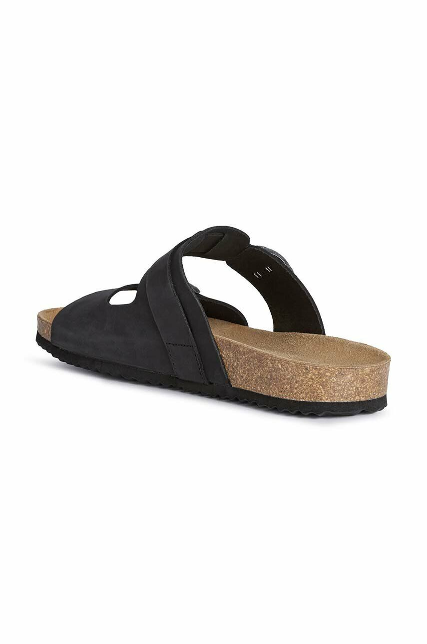 Geox Велурени чехли U SANDAL GHITA B в черно U159VB 00032 C9999 - Pepit.bg