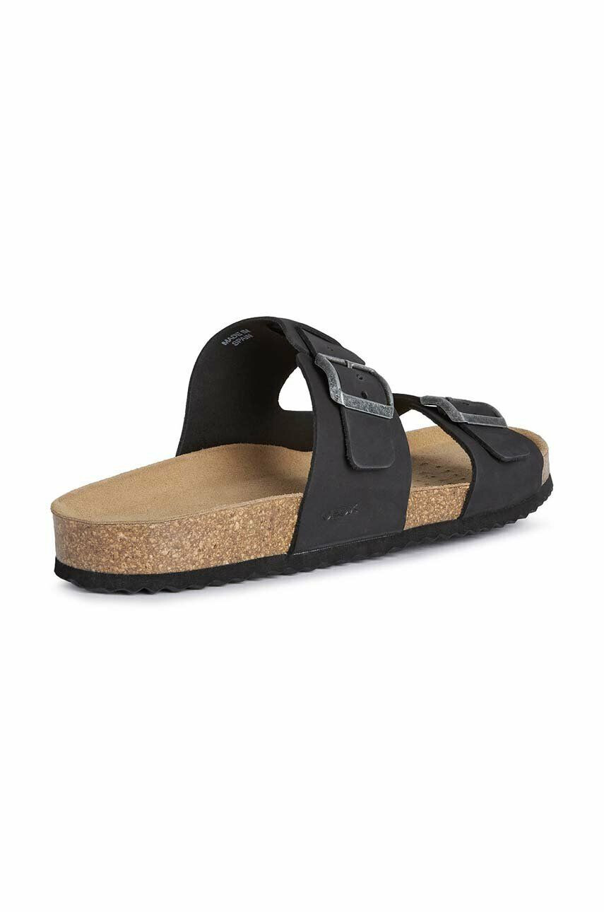 Geox Велурени чехли U SANDAL GHITA B в черно U159VB 00032 C9999 - Pepit.bg