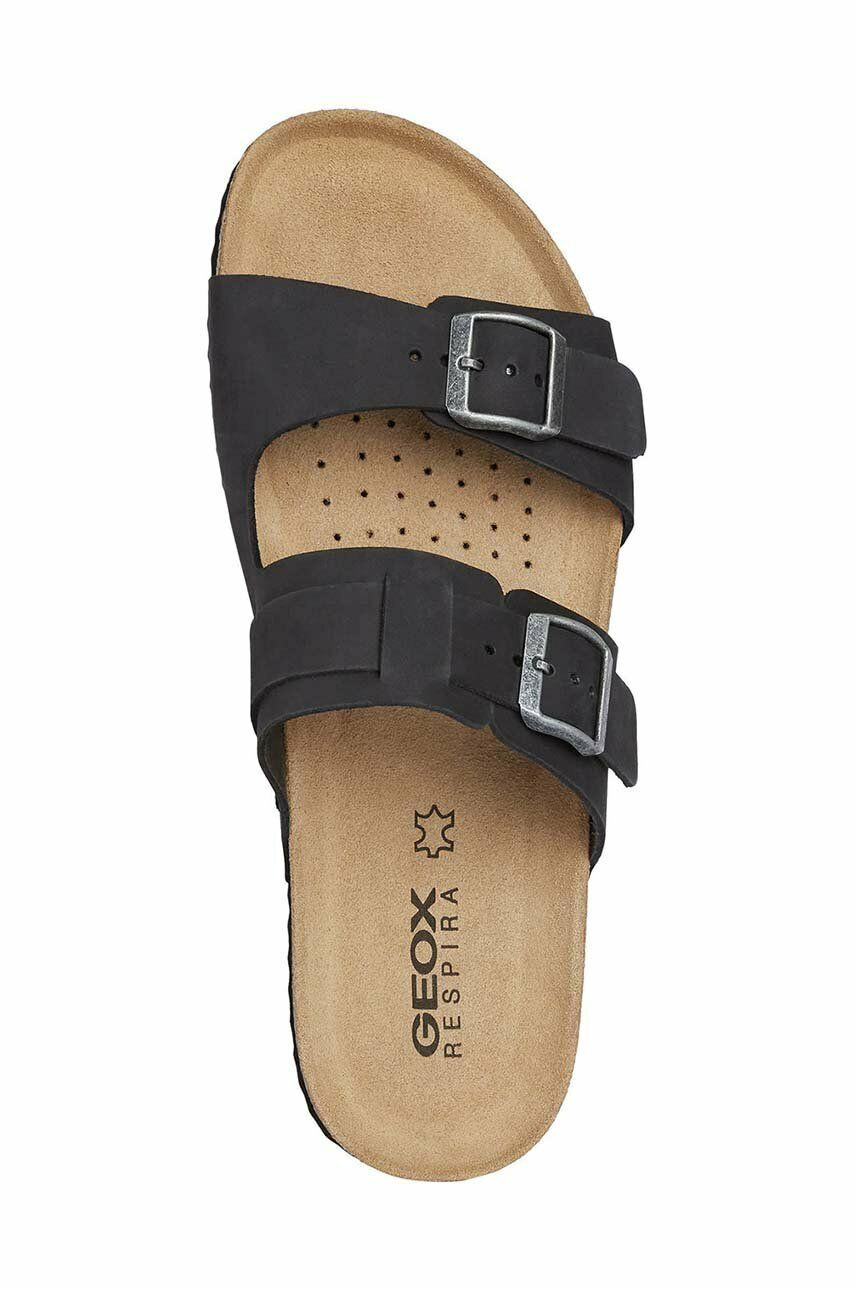 Geox Велурени чехли U SANDAL GHITA B в черно U159VB 00032 C9999 - Pepit.bg