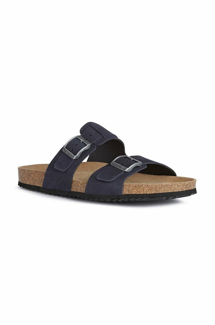 Geox Велурени чехли U SANDAL GHITA B в тъмносиньо U159VB 00032 C4002 - Pepit.bg