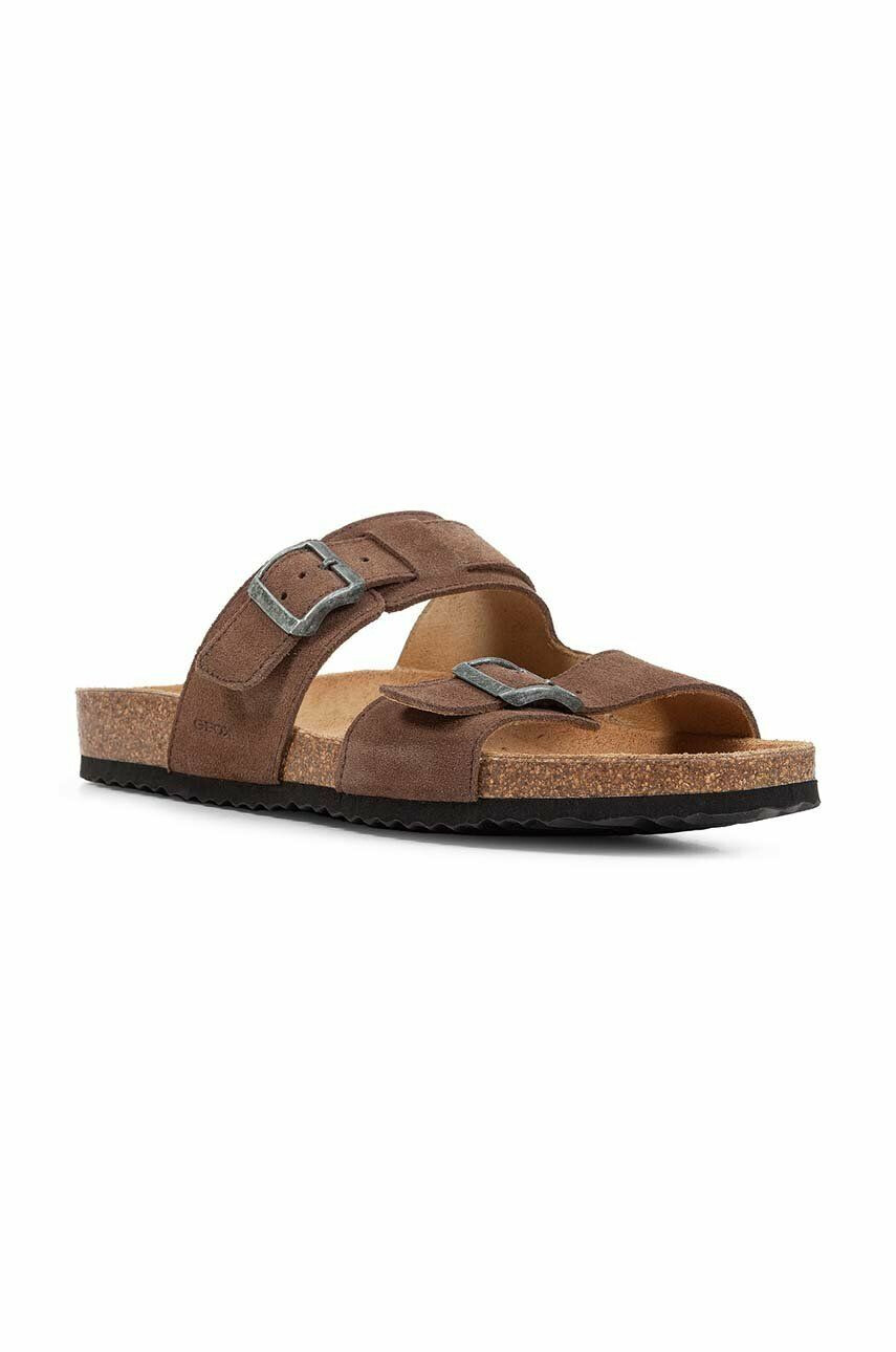 Geox Велурени чехли U SANDAL GHITA E - Pepit.bg