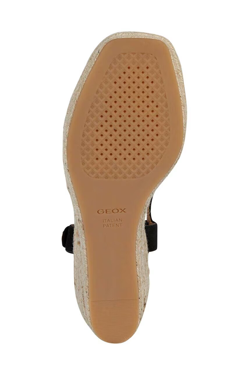 Geox Велурени сандали D PANAREA в черно със скосена платформа D35UYB 00022 C9999 - Pepit.bg