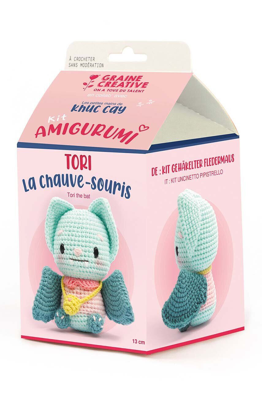 Graine Creative Комплект за плетене на една кука Kit AMigurami Chauve-Souris - Pepit.bg