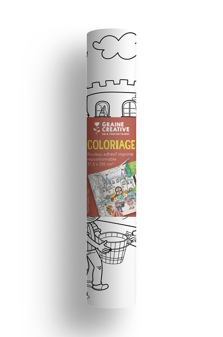 Graine Creative Лист за оцветяване в туба Adhesive Roller To Draw - Pepit.bg