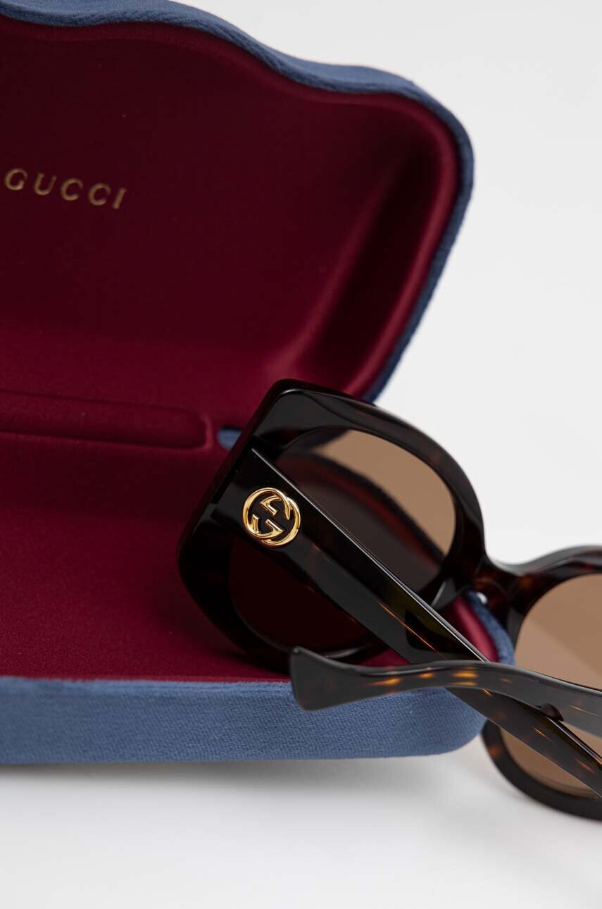 Gucci Слънчеви очила в кафяво - Pepit.bg
