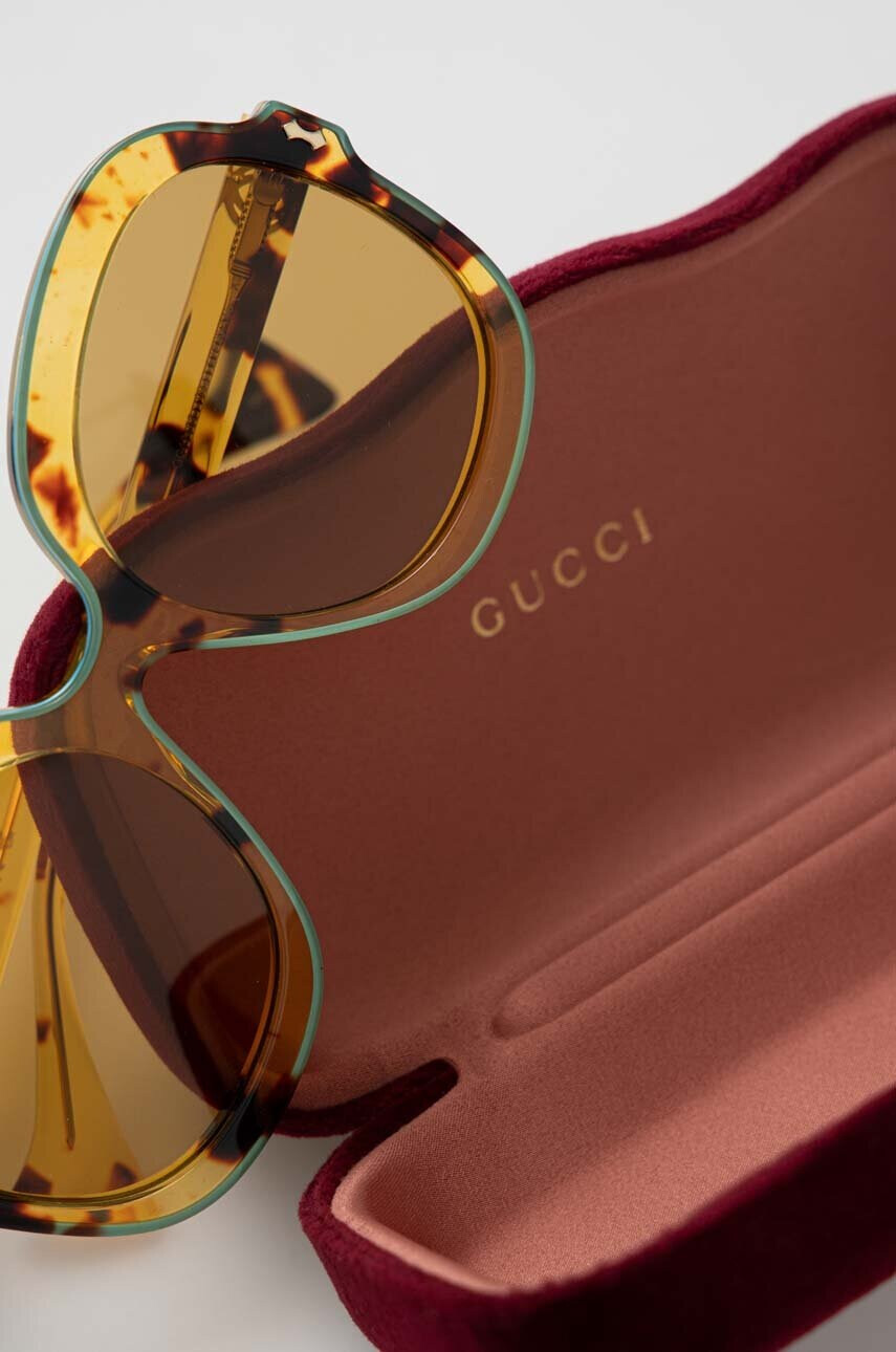 Gucci Слънчеви очила в кафяво - Pepit.bg