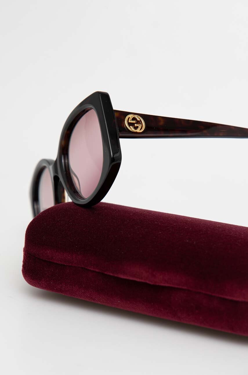 Gucci Слънчеви очила в кафяво - Pepit.bg