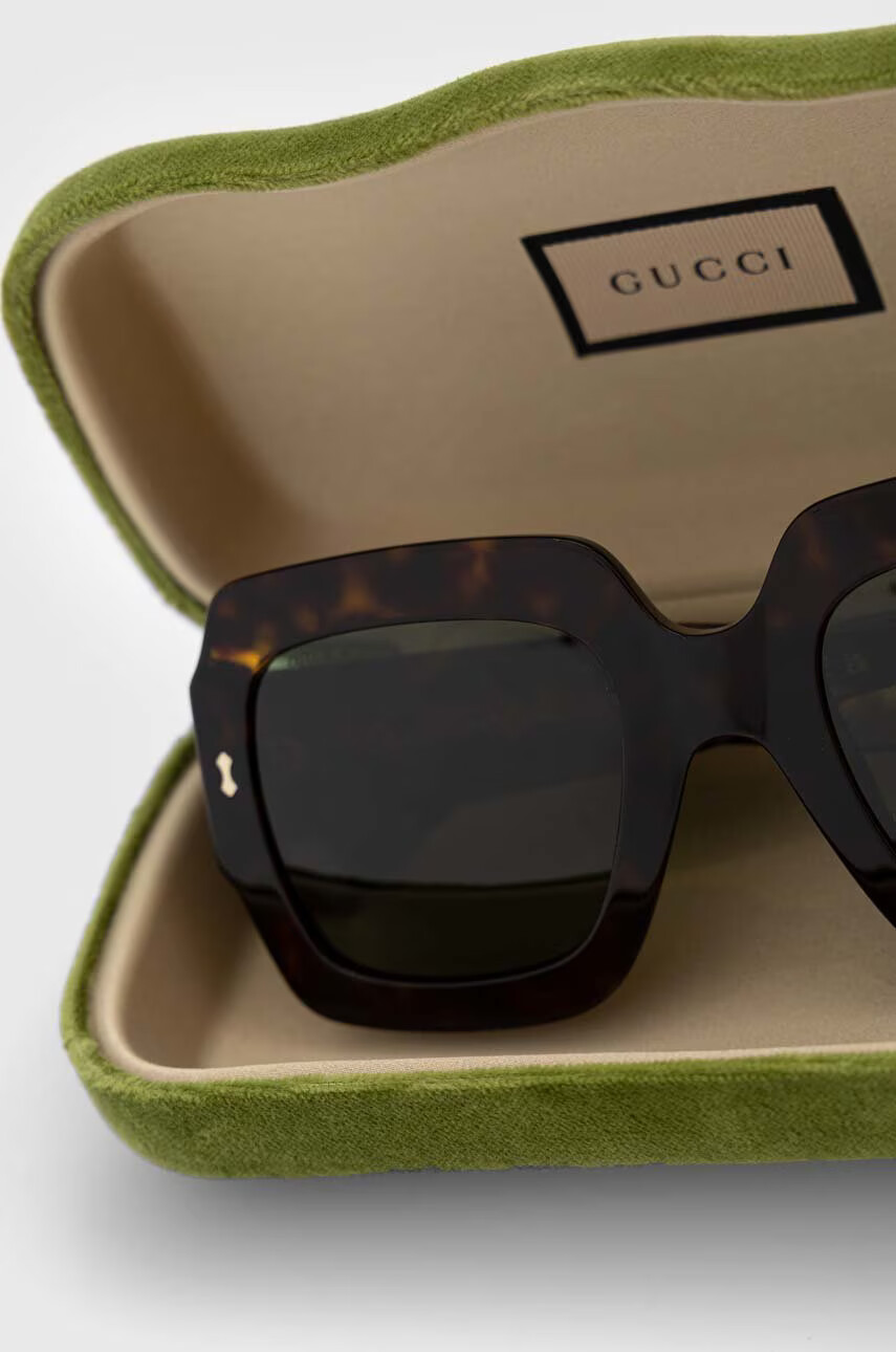 Gucci Слънчеви очила в кафяво - Pepit.bg