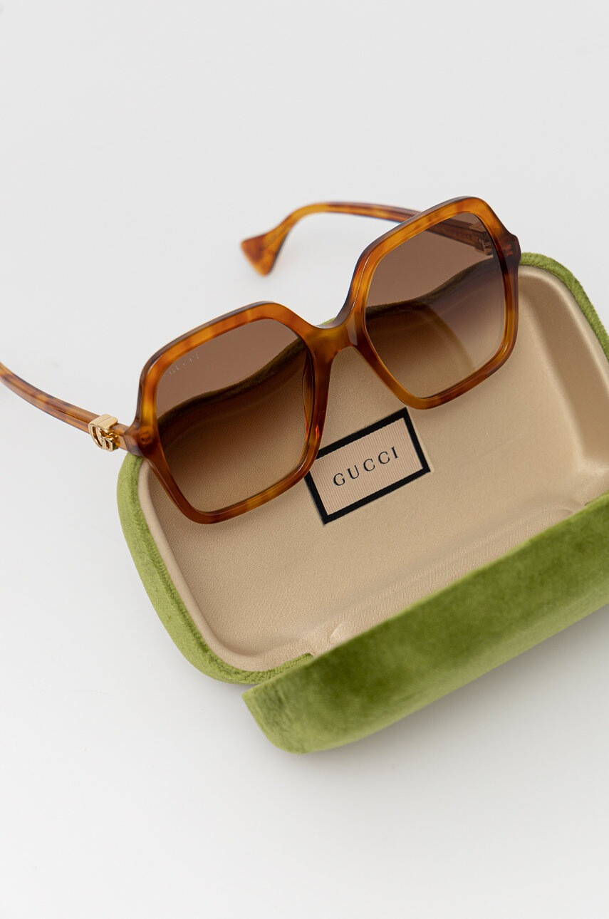 Gucci Слънчеви очила в кафяво - Pepit.bg