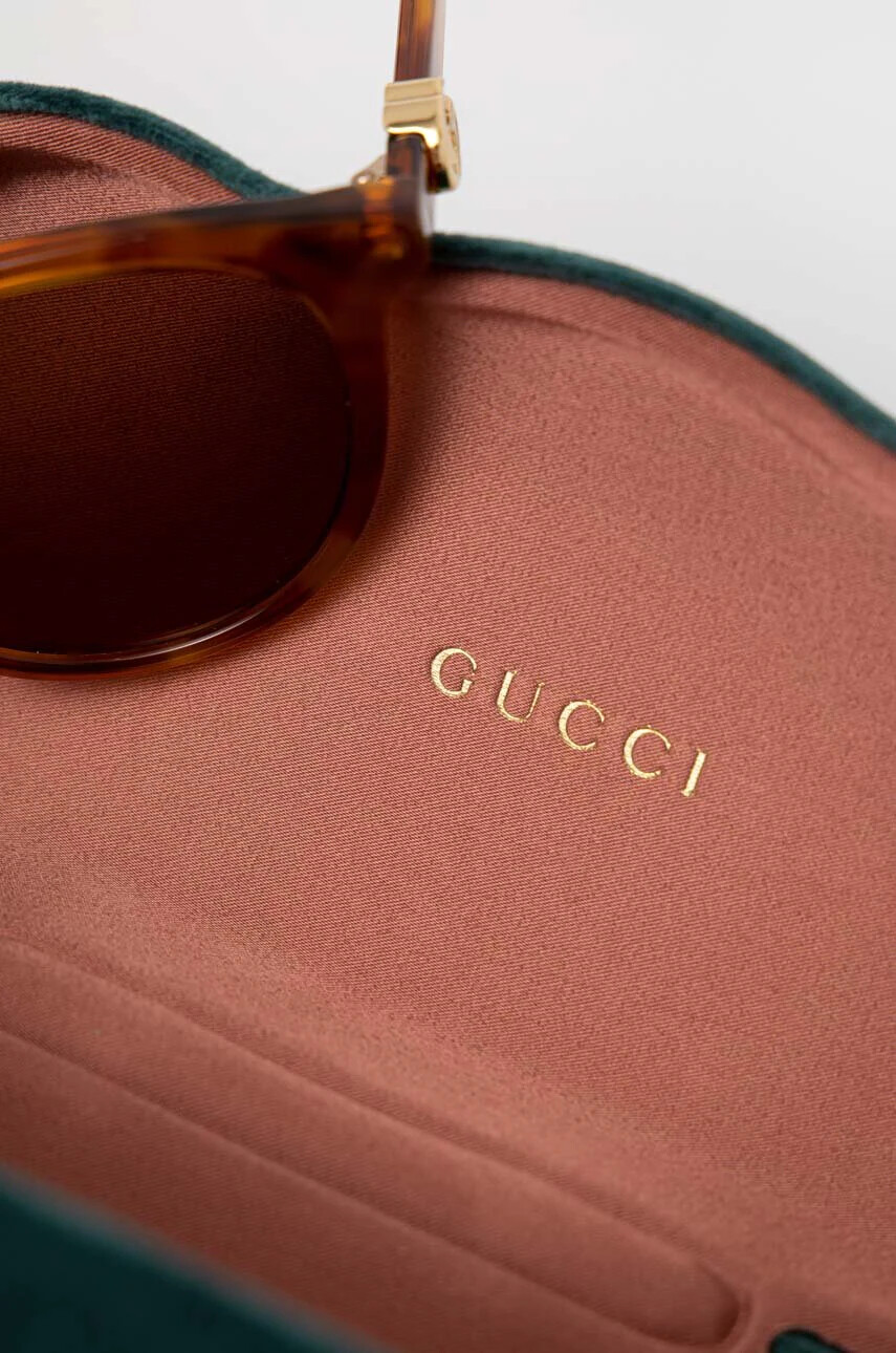 Gucci Слънчеви очила в кафяво - Pepit.bg