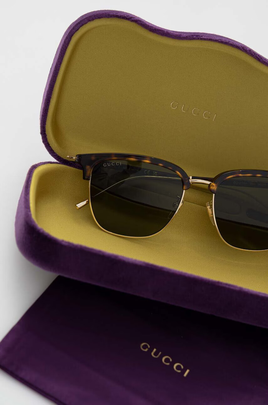 Gucci Слънчеви очила в кафяво - Pepit.bg