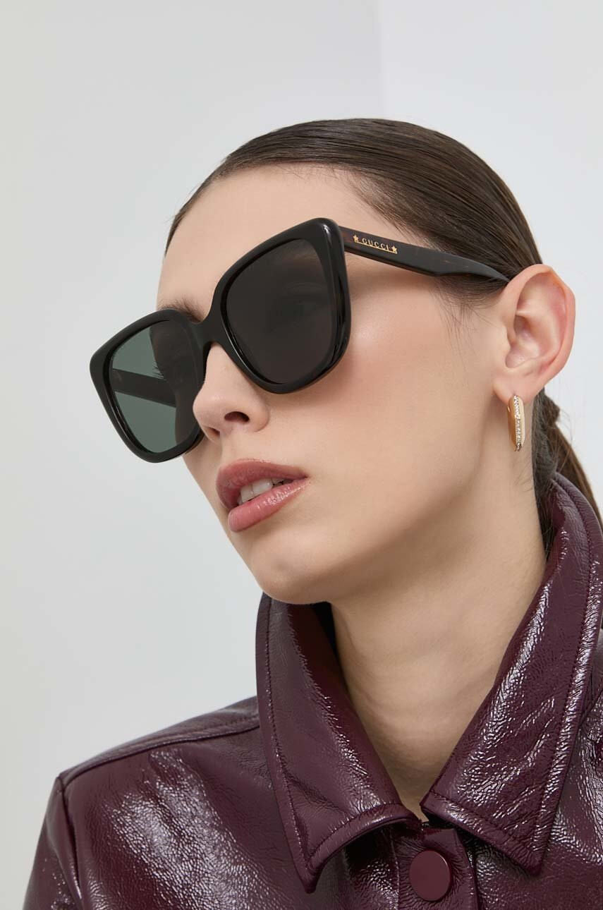 Gucci Слънчеви очила GG1169S в кафяво - Pepit.bg