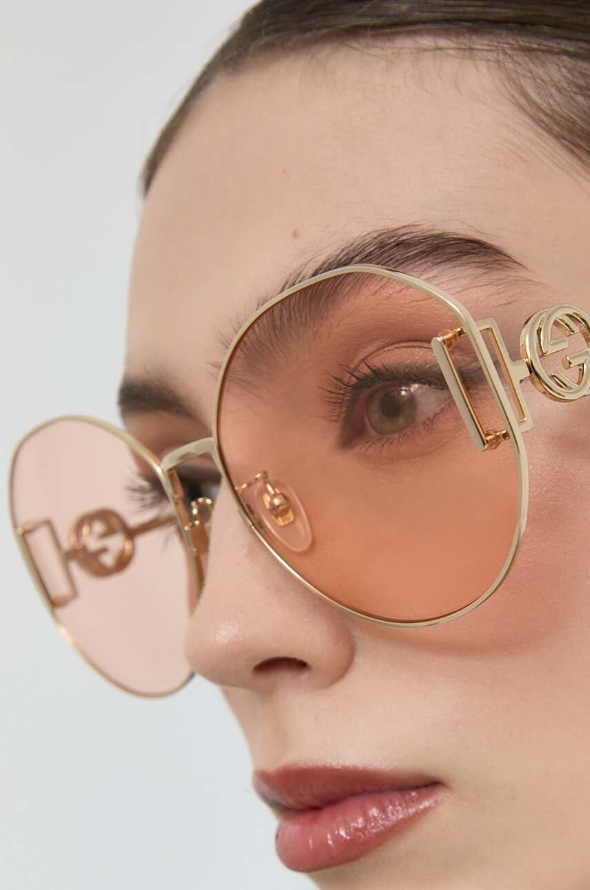 Gucci Слънчеви очила GG1206SA в златисто - Pepit.bg