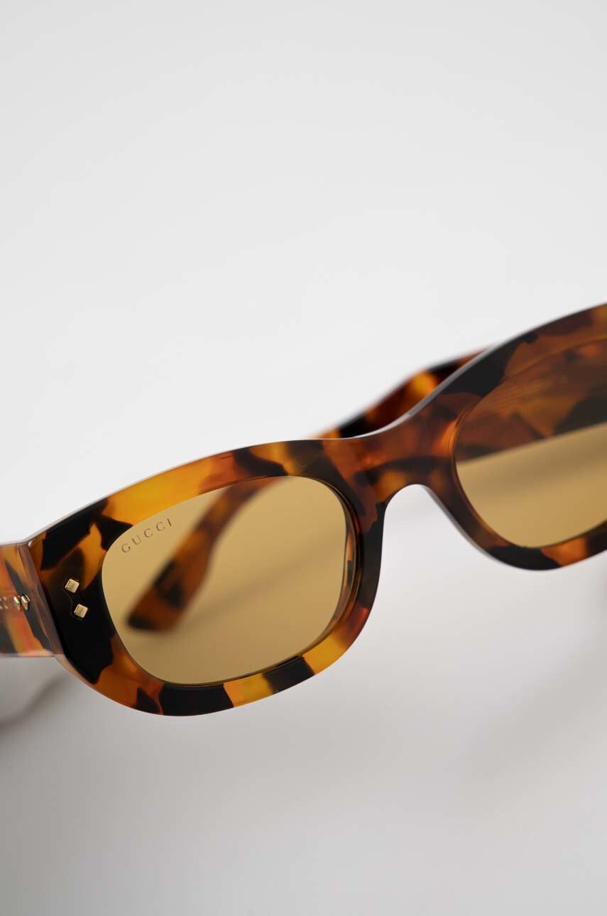 Gucci Слънчеви очила GG1215S в кафяво - Pepit.bg