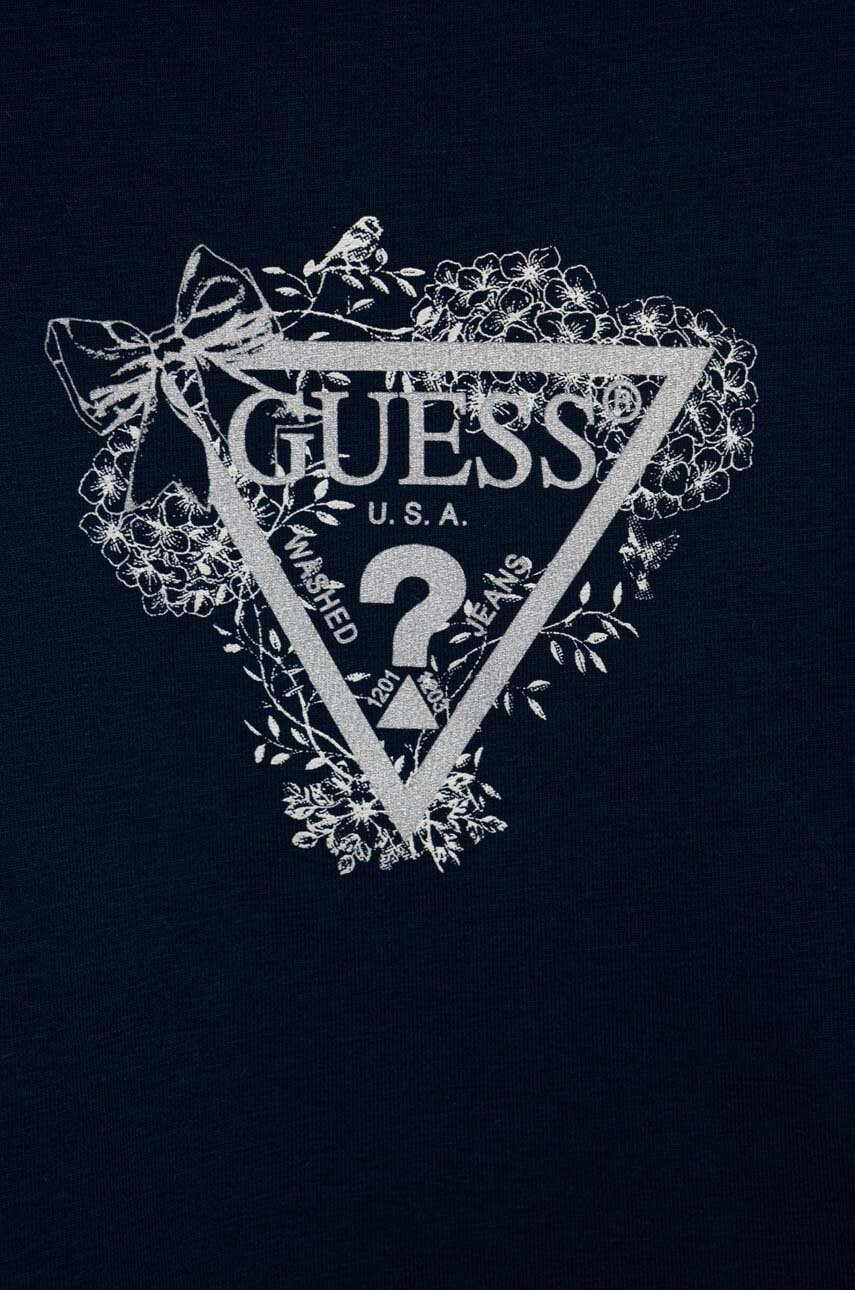 Guess Бебешка тениска в тъмносиньо - Pepit.bg
