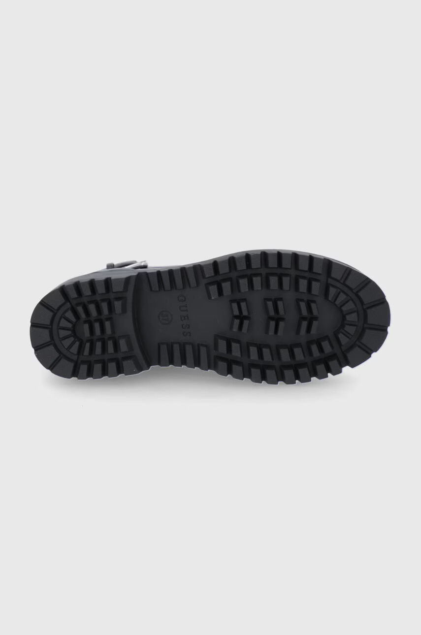 Guess Боти дамски в черно с платформа - Pepit.bg