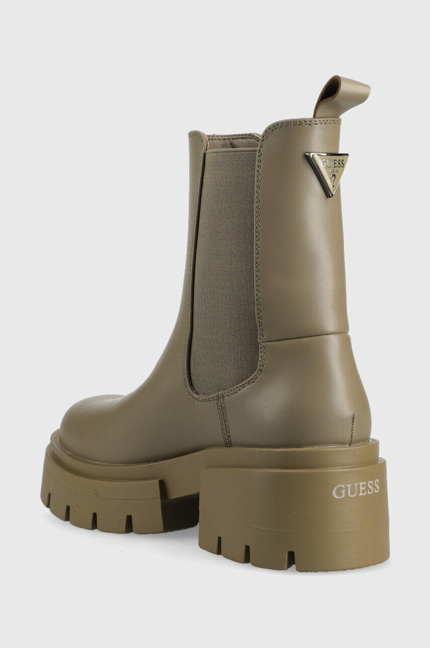 Guess Боти челси Charlotte в зелено с платформа - Pepit.bg