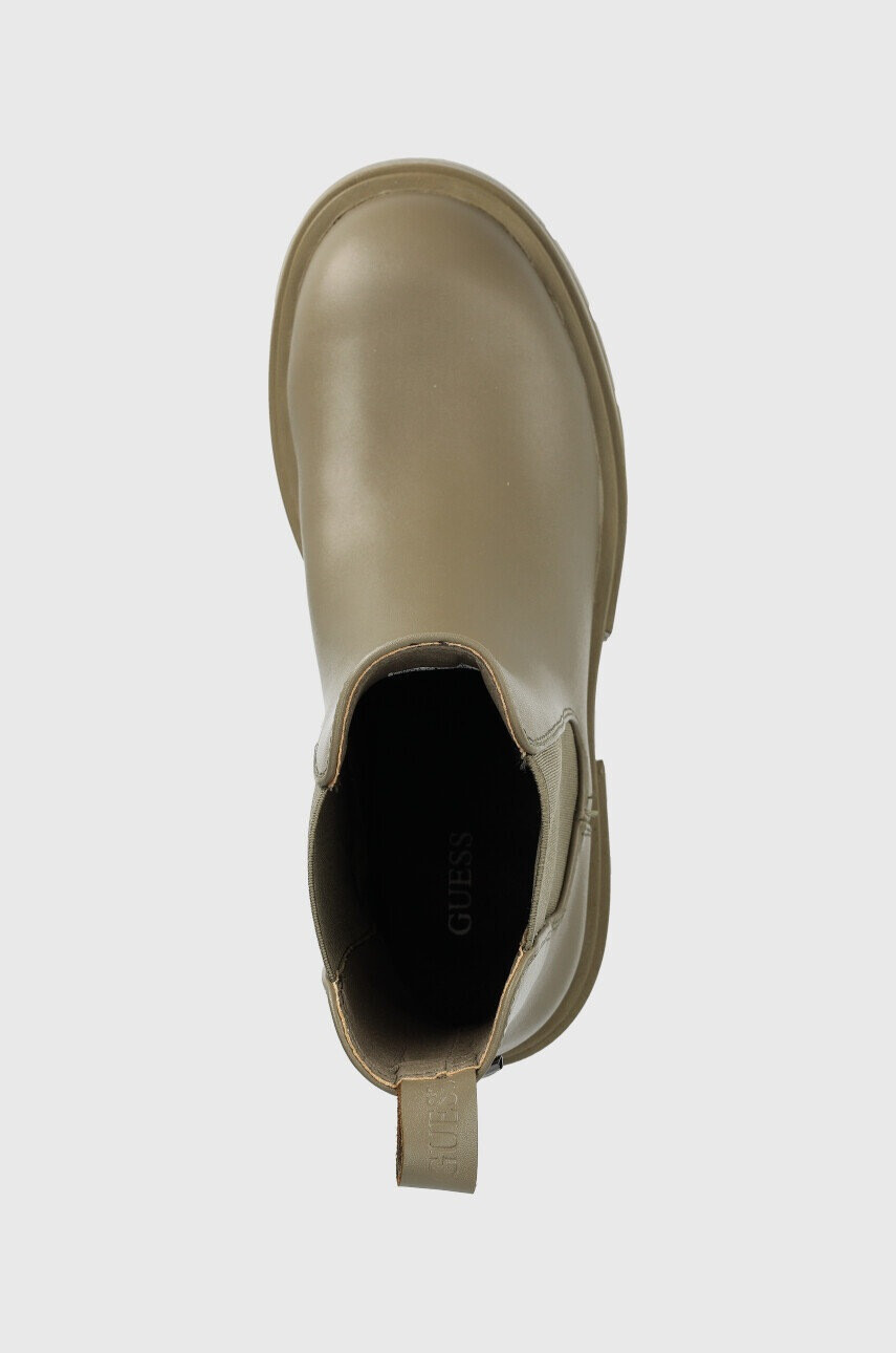 Guess Боти челси Charlotte в зелено с платформа - Pepit.bg