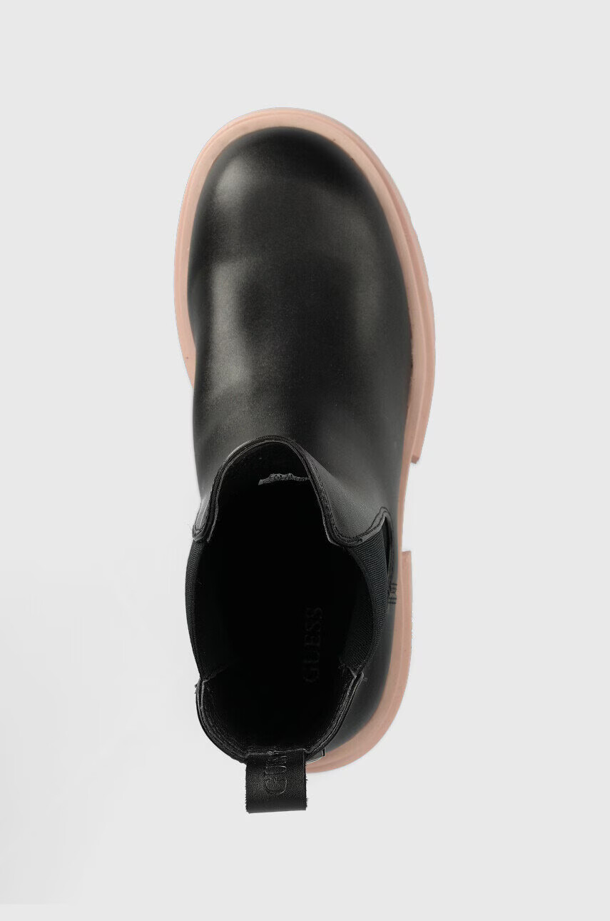 Guess Боти челси Charlotte в черно с платформа - Pepit.bg