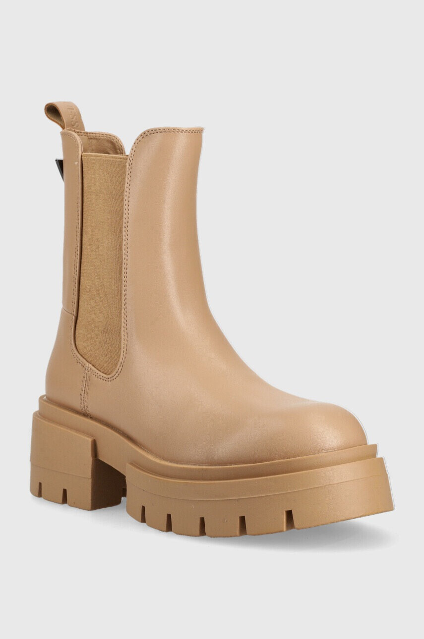 Guess Боти челси Charlotte в бежово с платформа - Pepit.bg