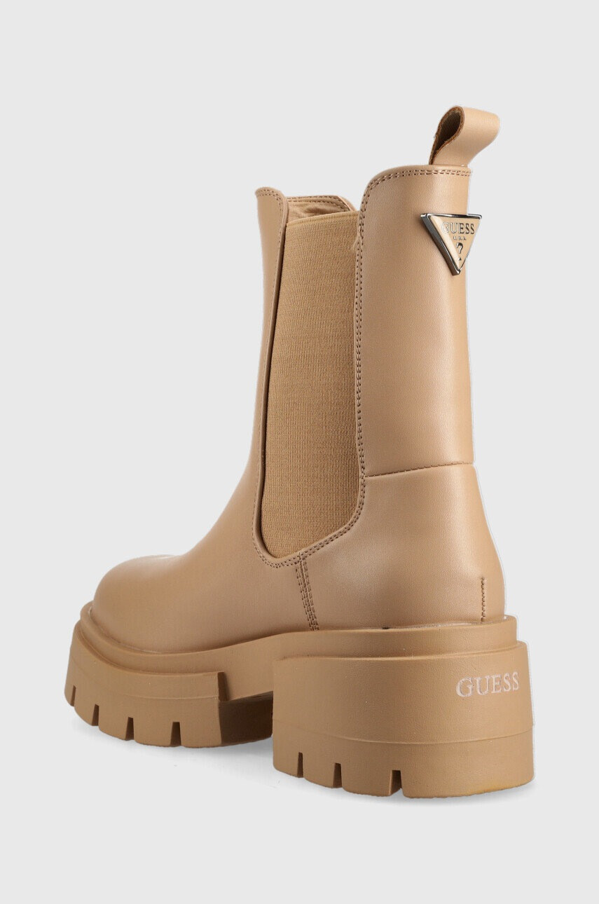 Guess Боти челси Charlotte в бежово с платформа - Pepit.bg
