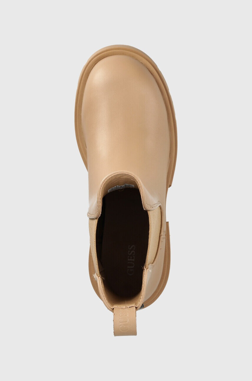 Guess Боти челси Charlotte в бежово с платформа - Pepit.bg