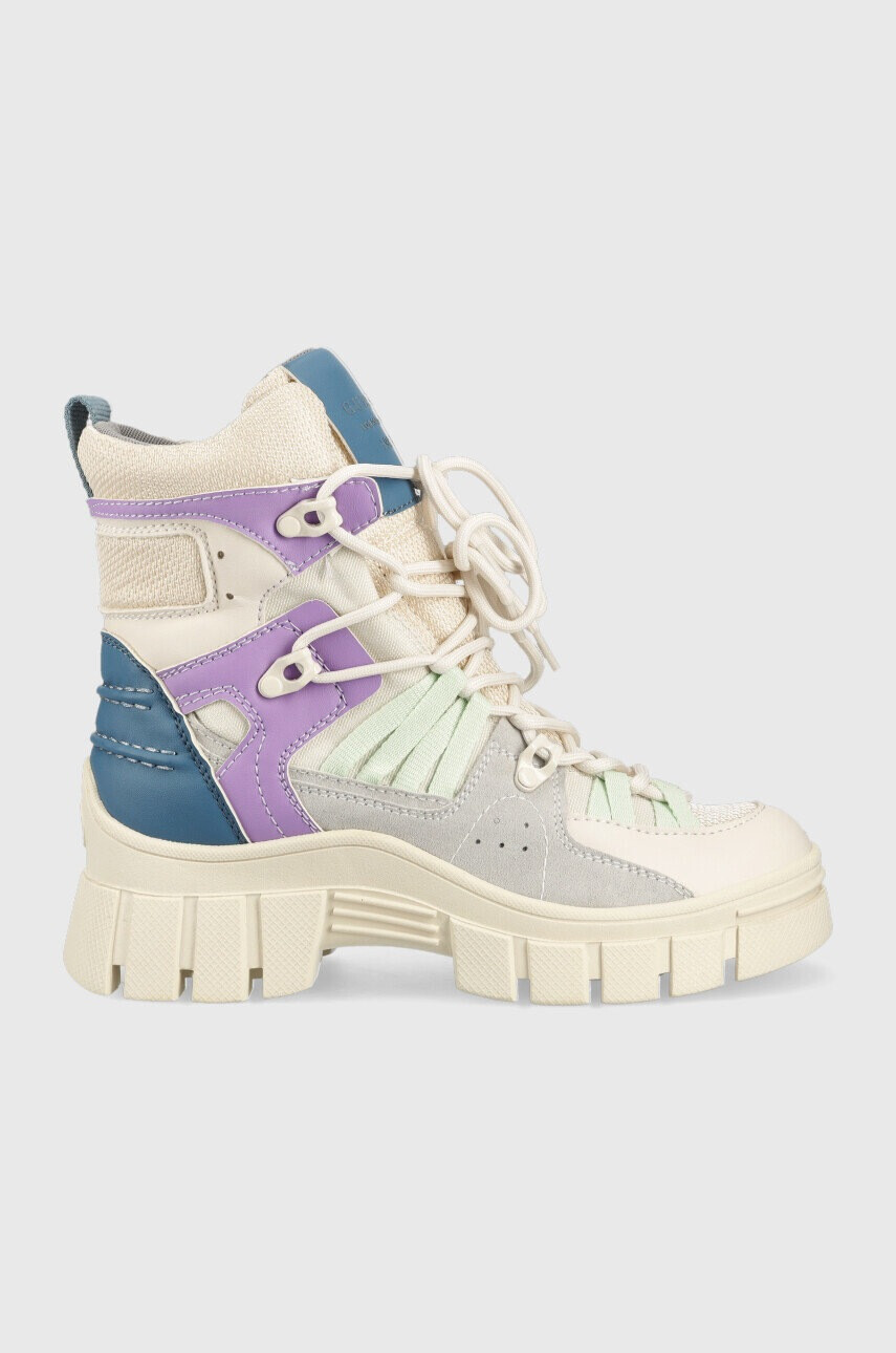 Guess Боти Haler2 в бежово с равна подметка FL5HRH FAB10 MULTI - Pepit.bg