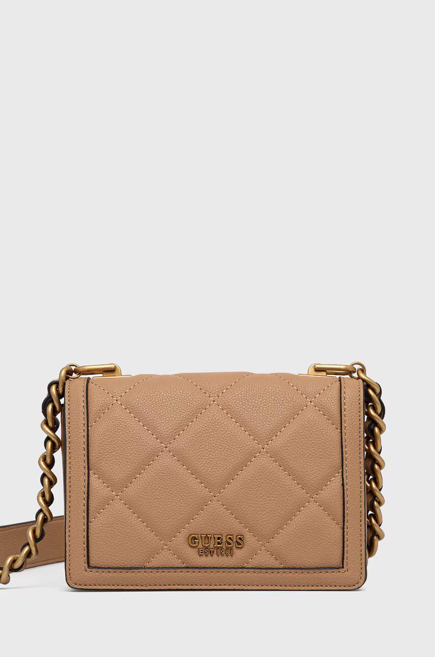 Guess Чанта в бежово - Pepit.bg