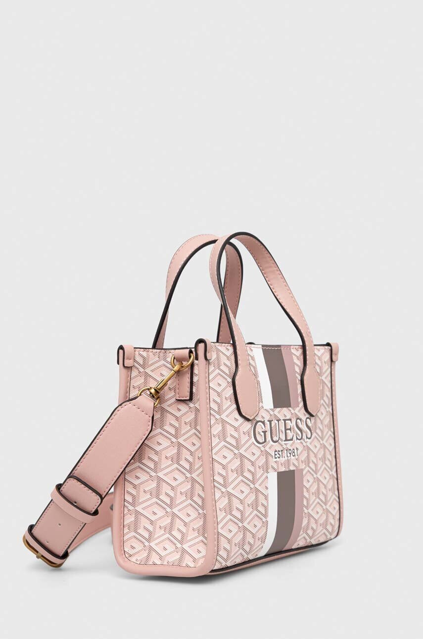 Guess Чанта в розово - Pepit.bg