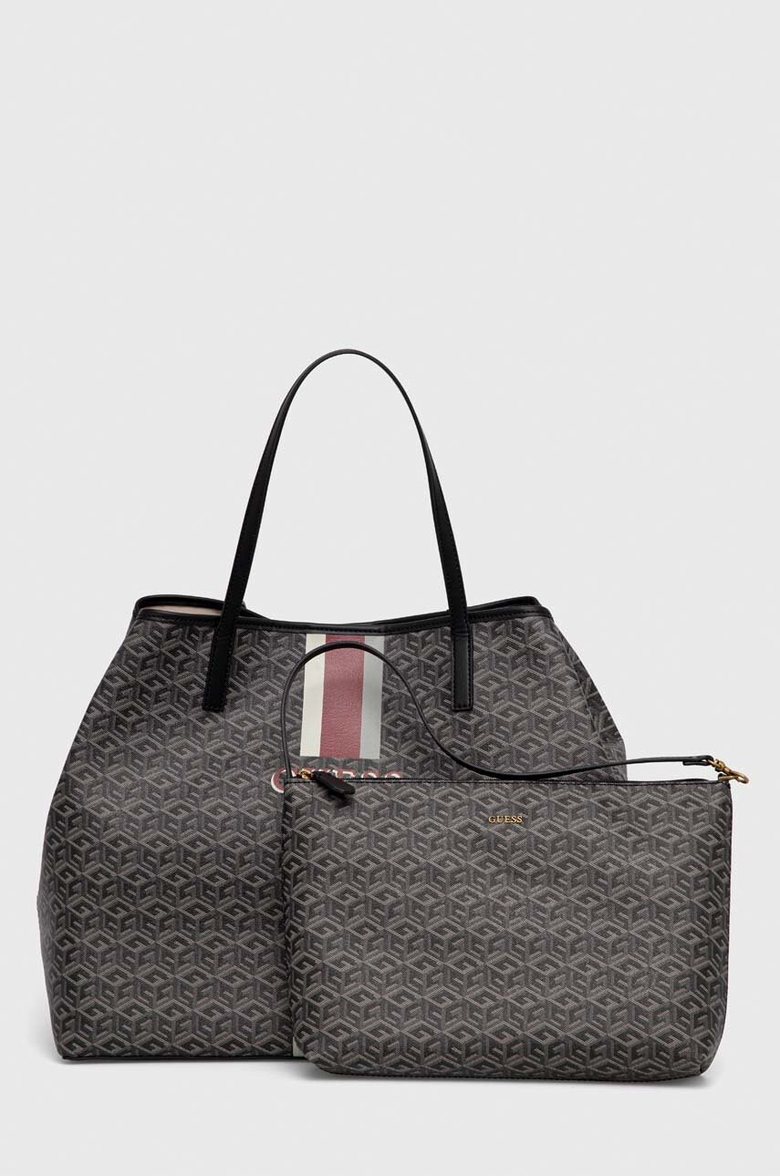 Guess Чанта в сиво - Pepit.bg