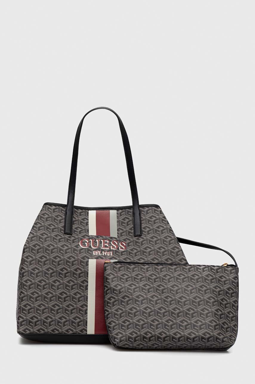 Guess Чанта в сиво - Pepit.bg