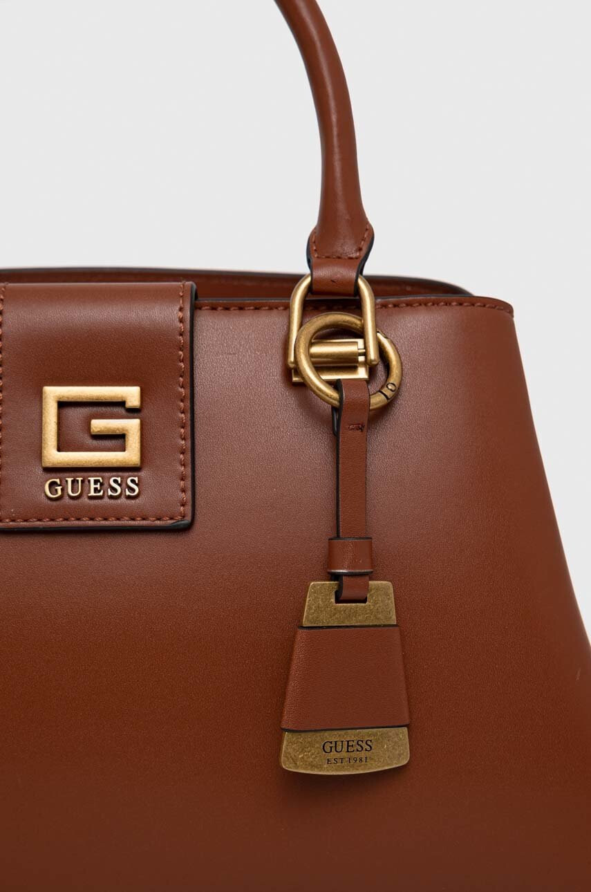 Guess Чанта в кафяво - Pepit.bg