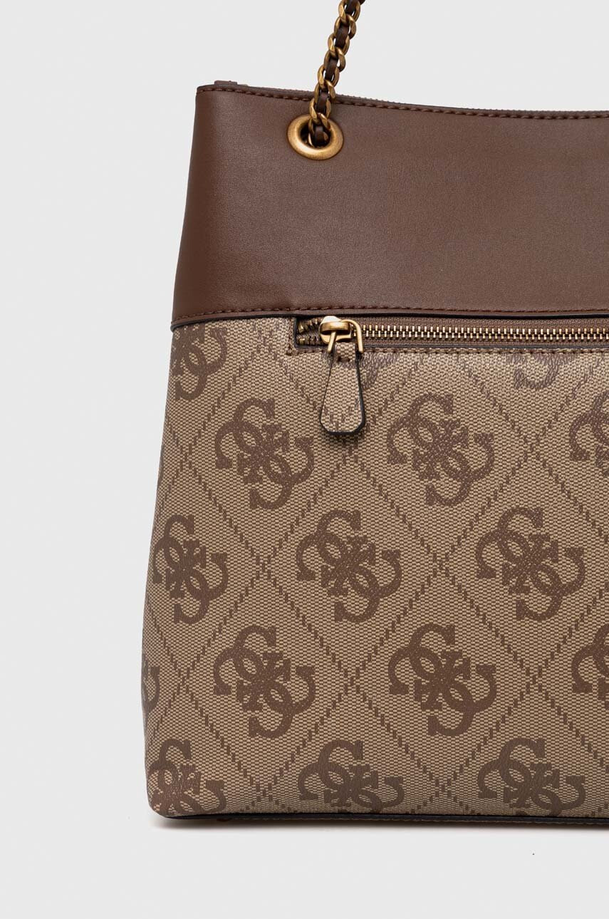 Guess Чанта в кафяво - Pepit.bg