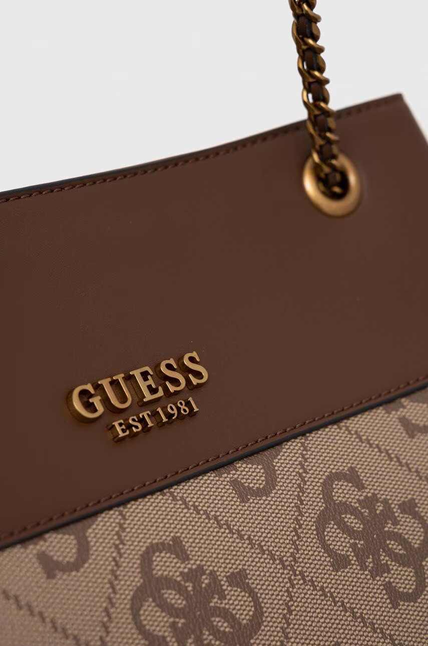 Guess Чанта в кафяво - Pepit.bg