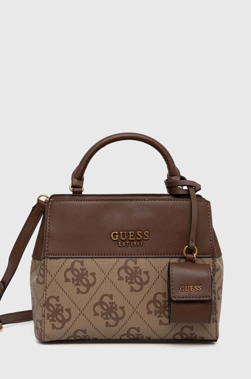 Guess Чанта в кафяво - Pepit.bg