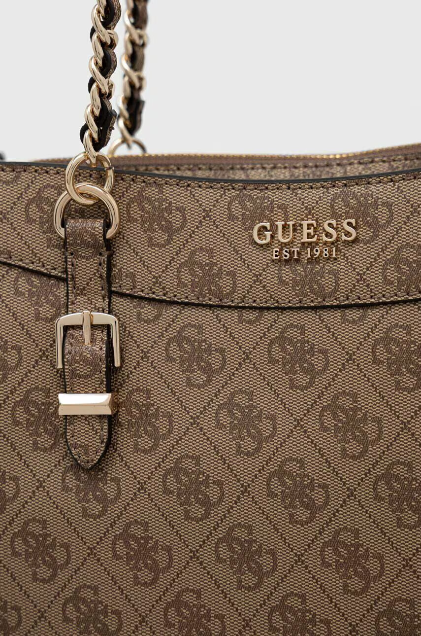 Guess Чанта в бежово - Pepit.bg