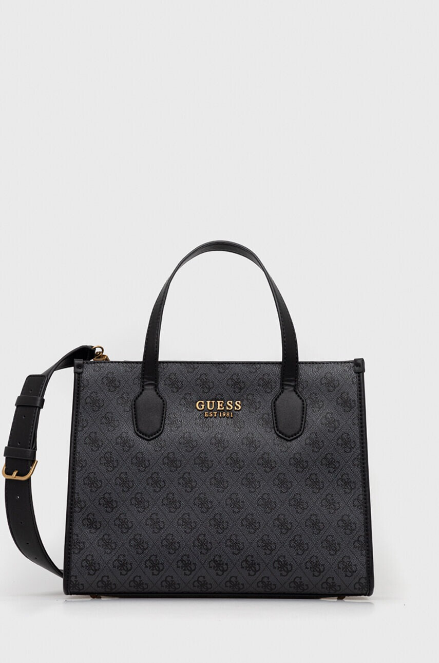 Guess Чанта в сиво - Pepit.bg