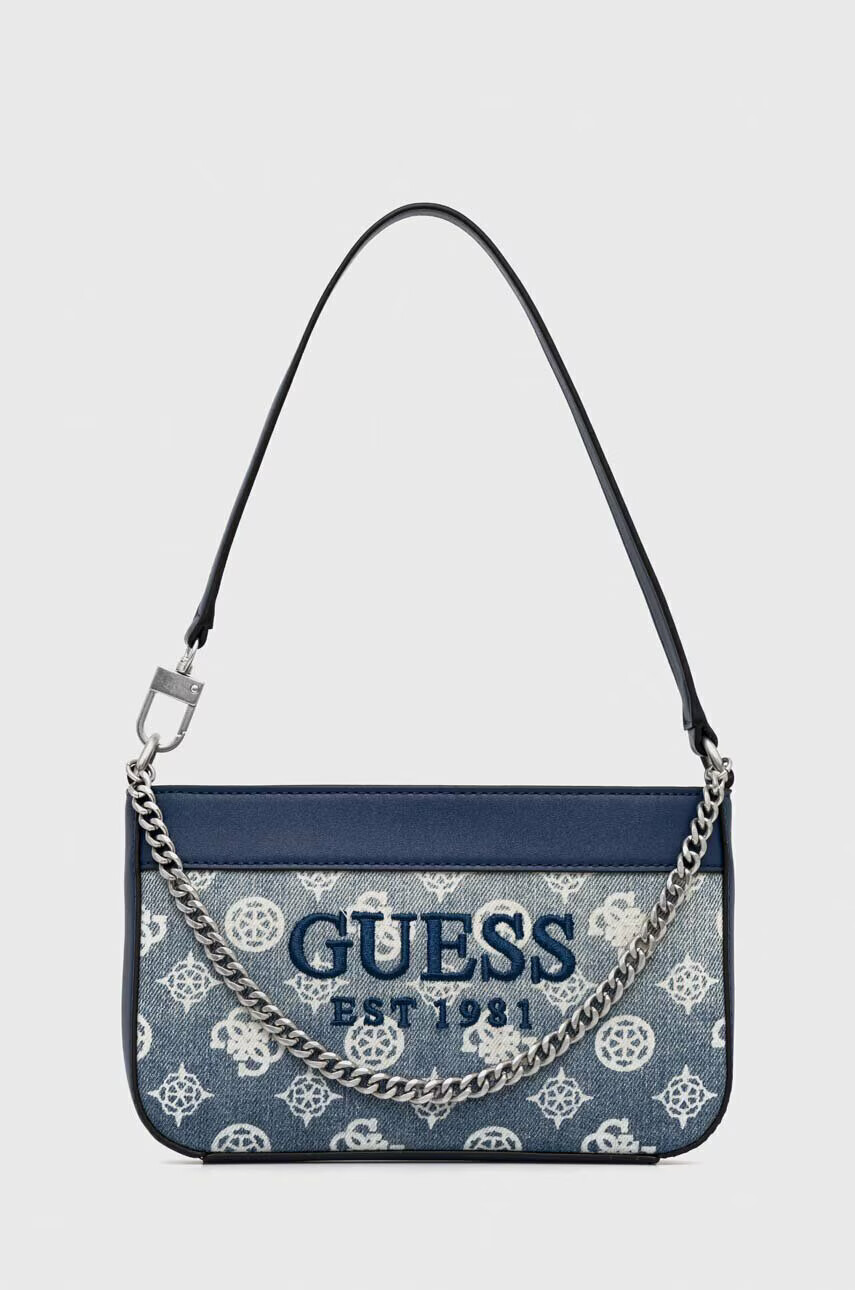 Guess Чанта в синьо - Pepit.bg