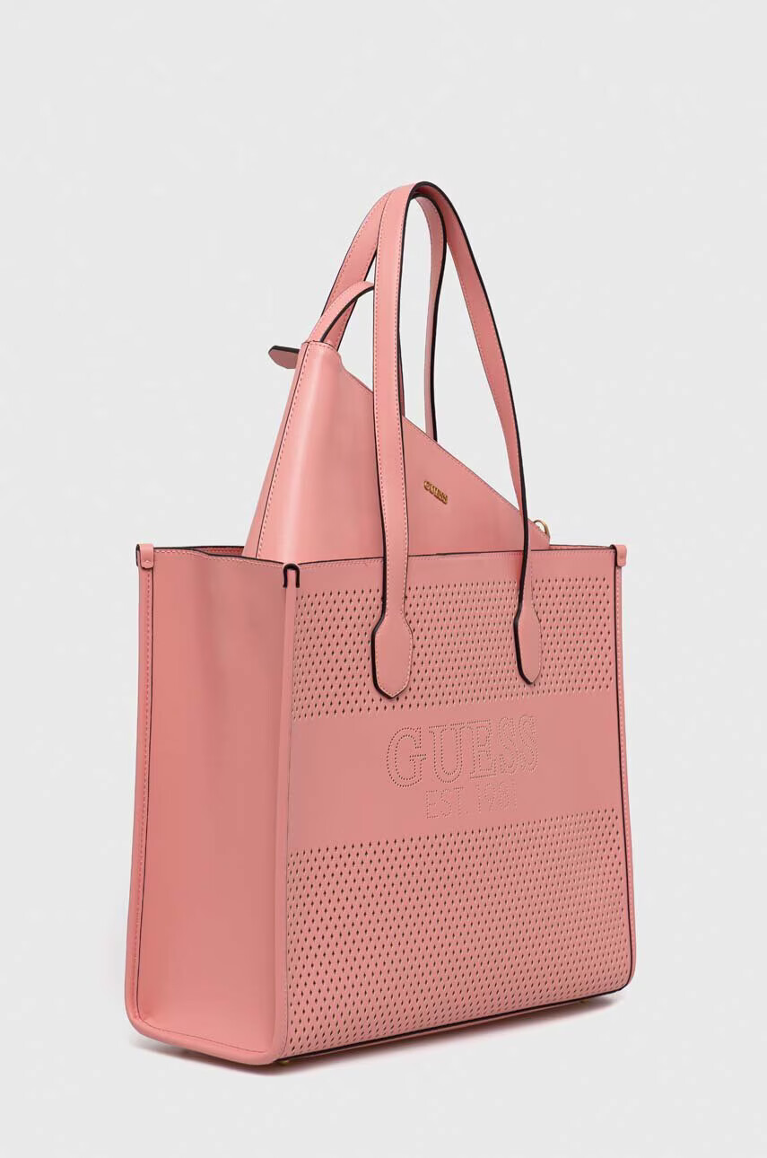 Guess Чанта в розово - Pepit.bg