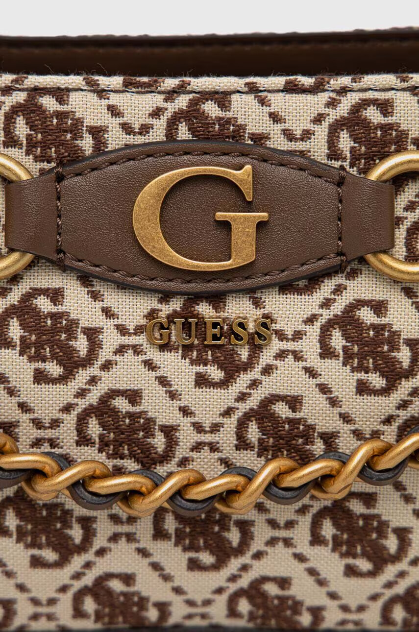 Guess Чанта в кафяво - Pepit.bg