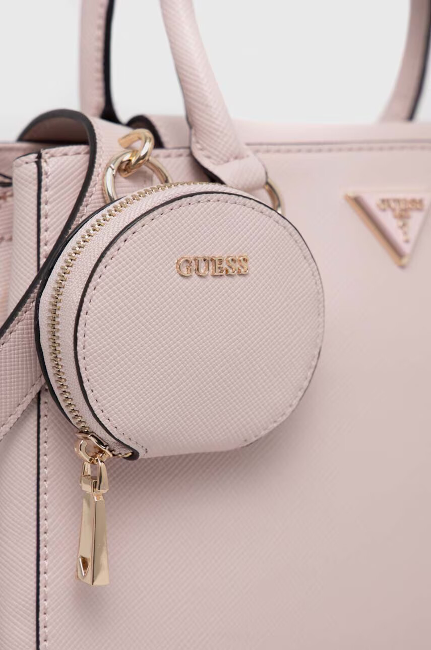 Guess Чанта в розово - Pepit.bg